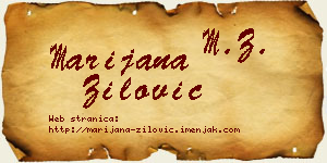 Marijana Žilović vizit kartica